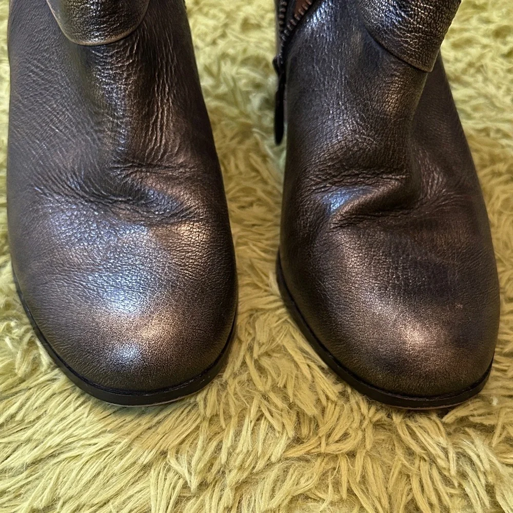 Cole Haan Nike Air Cassidy Black Leather Ankle Boots Size 10